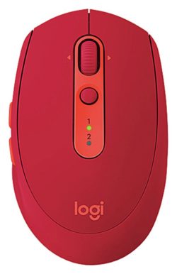 Logitech - M590 - Wireless Silent Multi Device Mouse - Ruby.